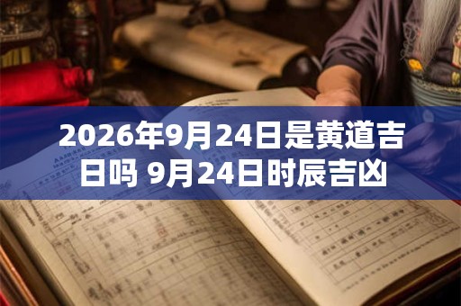2026年9月24日是黄道吉日吗 9月24日时辰吉凶 2026年9月24日是黄道吉日吗 9月24日时辰吉凶