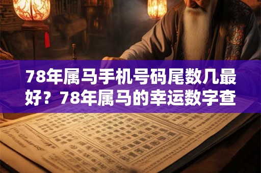 78年属马手机号码尾数几最好？78年属马的幸运数字查询