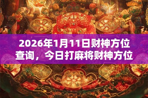 2026年1月11日财神方位查询，今日打麻将财神方位一览表