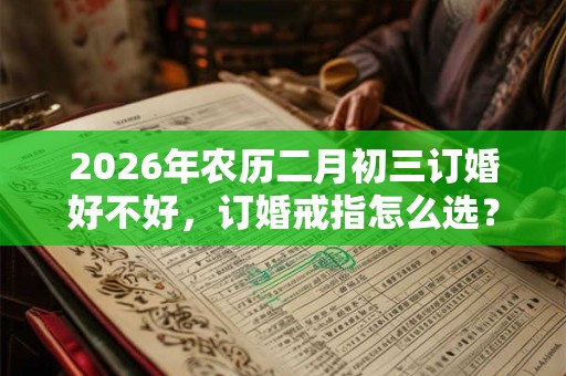 2026年农历二月初三订婚好不好，订婚戒指怎么选？