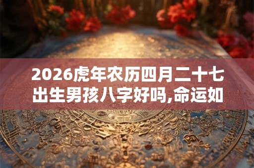 2026虎年农历四月二十七出生男孩八字好吗,命运如何？