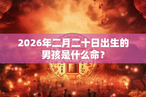 2026年二月二十日出生的男孩是什么命？
