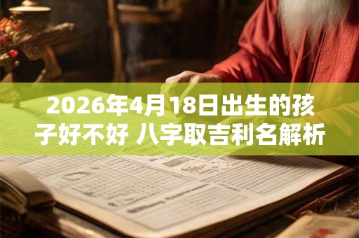 2026年4月18日出生的孩子好不好 八字取吉利名解析 2026年4月18日出生的孩子好不好 八字取吉利名解析