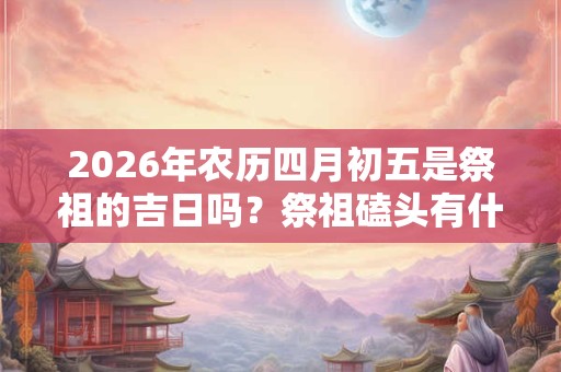 2026年农历四月初五是祭祖的吉日吗？祭祖磕头有什么讲究？