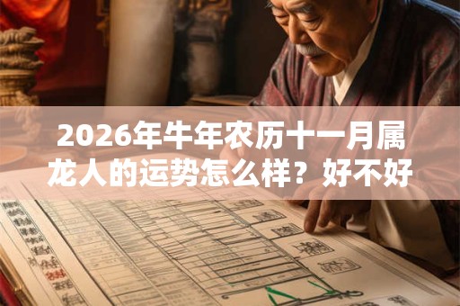 2026年牛年农历十一月属龙人的运势怎么样?好不好? 2026年牛年农历十一月属龙人的运势怎么样?好不好?