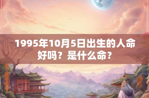 1995年10月5日出生的人命好吗？是什么命？