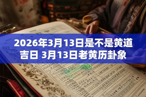 2026年3月13日是不是黄道吉日 3月13日老黄历卦象