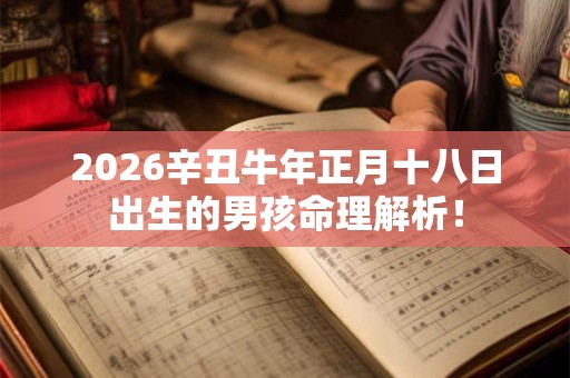 2026辛丑牛年正月十八日出生的男孩命理解析！