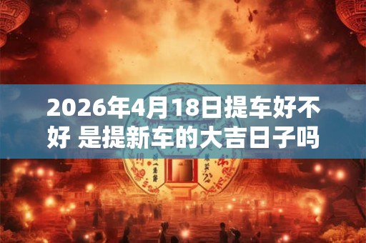 2026年4月18日提车好不好 是提新车的大吉日子吗 2026年4月18日提车好不好 是提新车的大吉日子吗