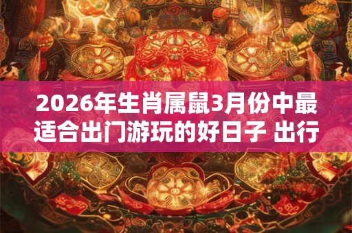 2026年生肖属鼠3月份中最适合出门游玩的好日子 出行黄道吉日