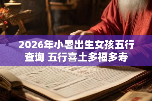 2026年小暑出生女孩五行查询 五行喜土多福多寿