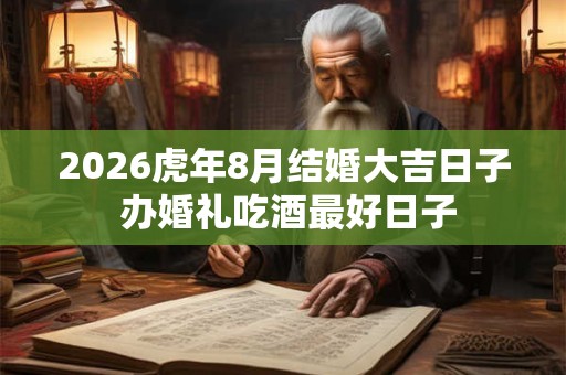 2026虎年8月结婚大吉日子 办婚礼吃酒最好日子 2026虎年8月结婚大吉日子 办婚礼吃酒最好日子