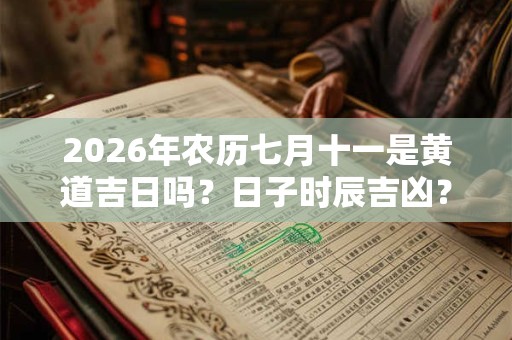 2026年农历七月十一是黄道吉日吗？日子时辰吉凶？