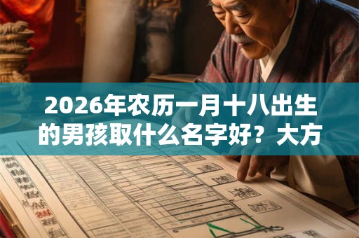 2026年农历一月十八出生的男孩取什么名字好?大方洋气的名字推荐 2026年农历一月十八出生的男孩取什么名字好?大方洋气的名字推荐