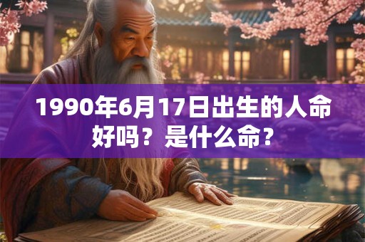 1990年6月17日出生的人命好吗?是什么命? 1990年6月17日出生的人命好吗?是什么命?