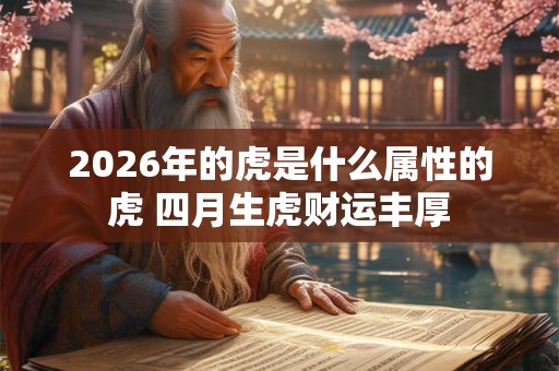2026年的虎是什么属性的虎 四月生虎财运丰厚