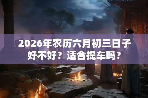 2026年农历六月初三日子好不好?适合提车吗? 2026年农历六月初三日子好不好?适合提车吗?