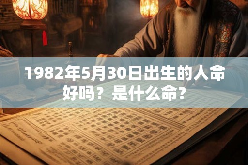 1982年5月30日出生的人命好吗？是什么命？