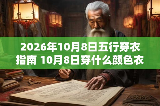2026年10月8日五行穿衣指南 10月8日穿什么颜色衣服