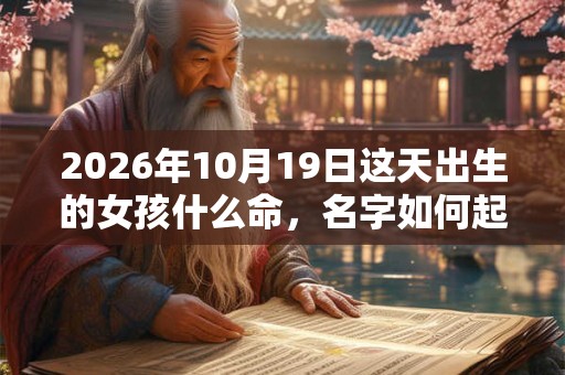 2026年10月19日这天出生的女孩什么命，名字如何起吉利？