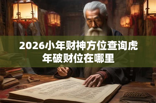 2026小年财神方位查询虎年破财位在哪里 2026小年财神方位查询虎年破财位在哪里