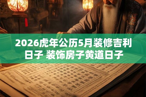 2026虎年公历5月装修吉利日子 装饰房子黄道日子 2026虎年公历5月装修吉利日子 装饰房子黄道日子