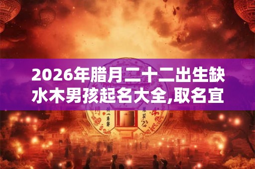 2026年腊月二十二出生缺水木男孩起名大全,取名宜用字