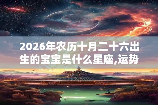 2026年农历十月二十六出生的宝宝是什么星座,运势怎么样？