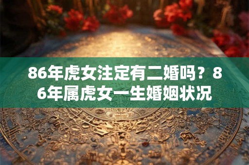 86年虎女注定有二婚吗？86年属虎女一生婚姻状况