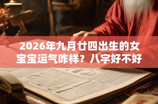2026年九月廿四出生的女宝宝运气咋样？八字好不好