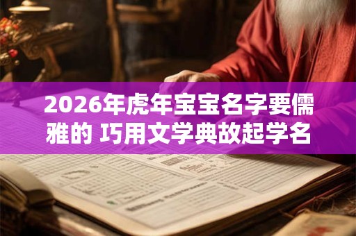 2026年虎年宝宝名字要儒雅的 巧用文学典故起学名