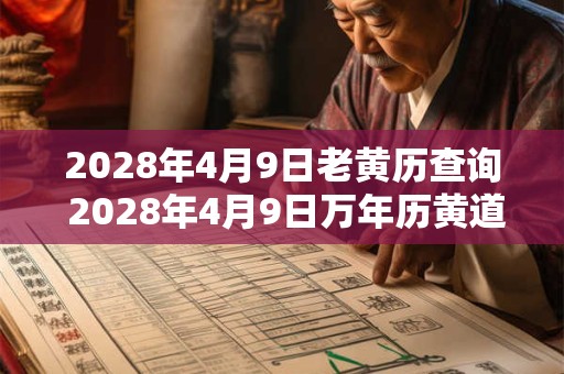 2028年4月9日老黄历查询 2028年4月9日万年历黄道吉日 2028年4月9日老黄历查询 2028年4月9日万年历黄道吉日