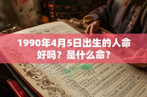 1990年4月5日出生的人命好吗？是什么命？