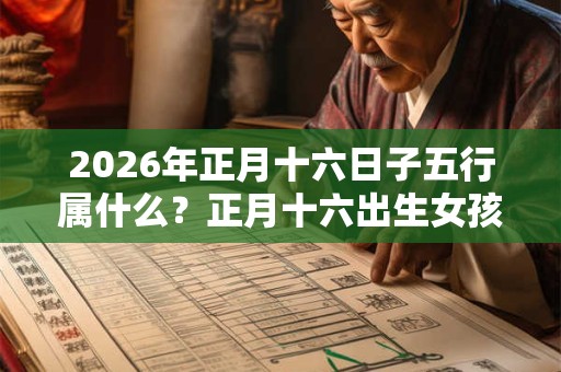 2026年正月十六日子五行属什么?正月十六出生女孩起名字 2026年正月十六日子五行属什么?正月十六出生女孩起名字