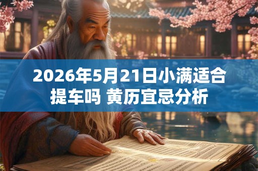 2026年5月21日小满适合提车吗 黄历宜忌分析