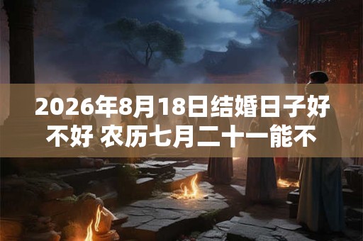 2026年8月18日结婚日子好不好 农历七月二十一能不能办酒席 2026年8月18日结婚日子好不好 农历七月二十一能不能办酒席