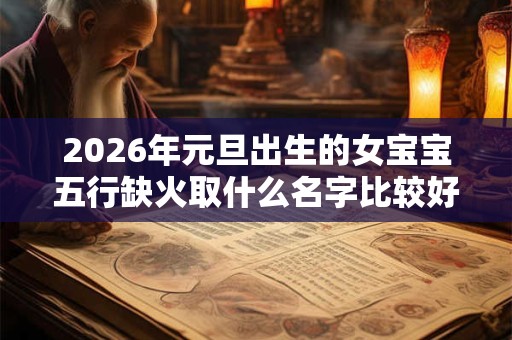 2026年元旦出生的女宝宝五行缺火取什么名字比较好听