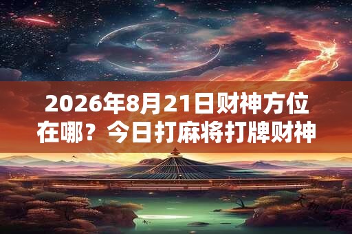 2026年8月21日财神方位在哪？今日打麻将打牌财神方位