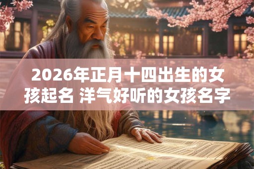 2026年正月十四出生的女孩起名 洋气好听的女孩名字