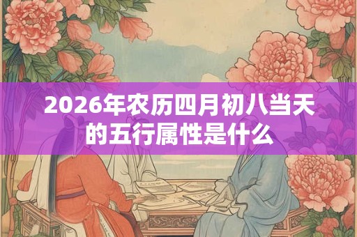2026年农历四月初八当天的五行属性是什么 2026年农历四月初八当天的五行属性是什么