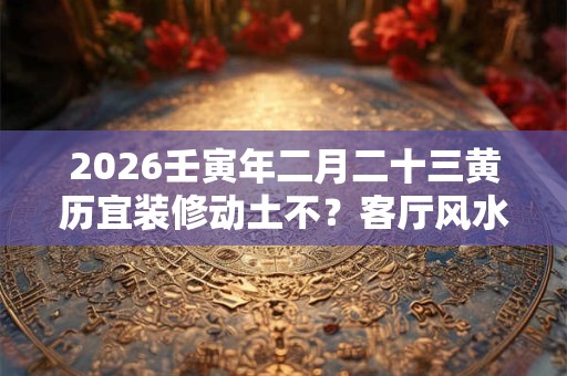 2026壬寅年二月二十三黄历宜装修动土不？客厅风水画