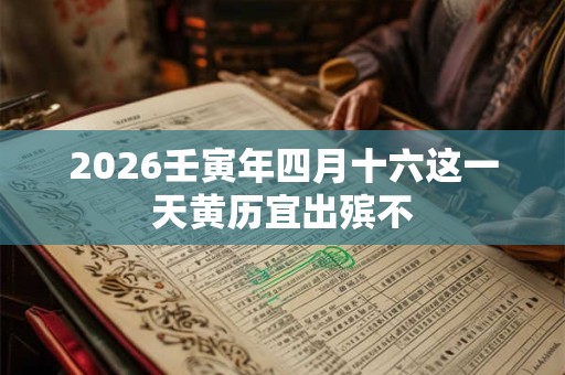 2026壬寅年四月十六这一天黄历宜出殡不