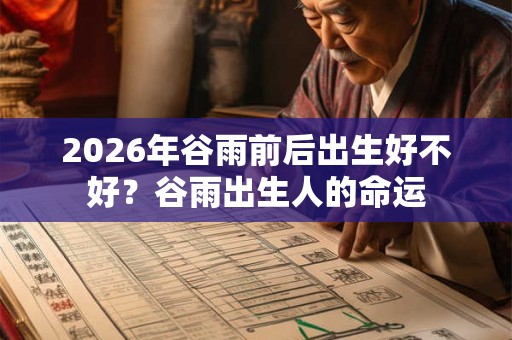 2026年谷雨前后出生好不好？谷雨出生人的命运