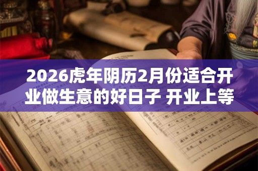 2026虎年阴历2月份适合开业做生意的好日子 开业上等吉日