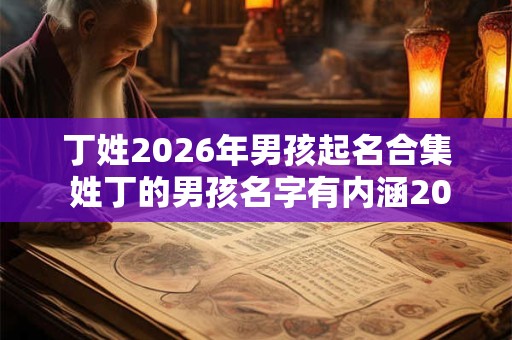 丁姓2026年男孩起名合集 姓丁的男孩名字有内涵2026