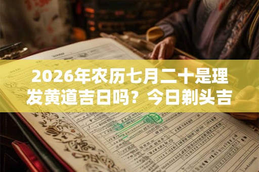 2026年农历七月二十是理发黄道吉日吗？今日剃头吉利吗
