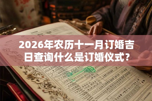 2026年农历十一月订婚吉日查询什么是订婚仪式? 2026年农历十一月订婚吉日查询什么是订婚仪式?