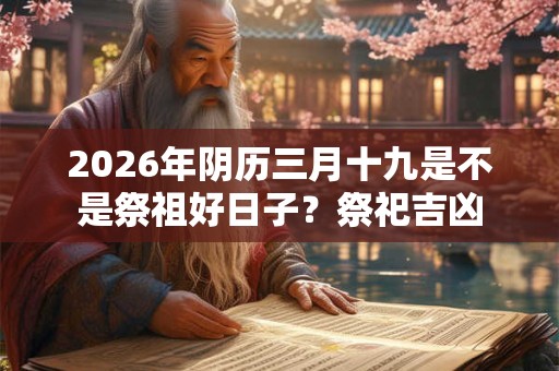 2026年阴历三月十九是不是祭祖好日子？祭祀吉凶