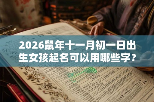 2026鼠年十一月初一日出生女孩起名可以用哪些字? 2026鼠年十一月初一日出生女孩起名可以用哪些字?