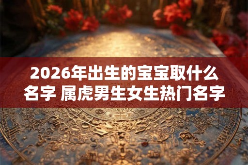 2026年出生的宝宝取什么名字 属虎男生女生热门名字好听